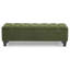 Banc repose-pieds avec rangement, surface bouclée verte, pieds en bois d'hévéa, capacité de 300 lb-115435466