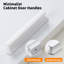 Cabinet Handles 4 Pack Matte Black Drawer Handles 4.72" Length Slim Waist Alumium Pulls-125225390-125225391