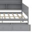 Lit de jour en bois avec 3 tiroirs, ports USB et bureau-104831537-104831534