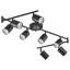 Luminaire sur rail 8 lumières avec têtes réglables et 8 ampoules incluses-109583298-109583300