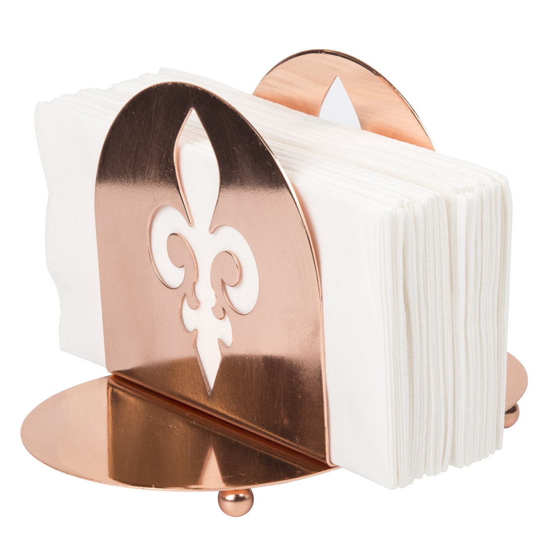 Metal Napkin Holder Fleur De Lis Living