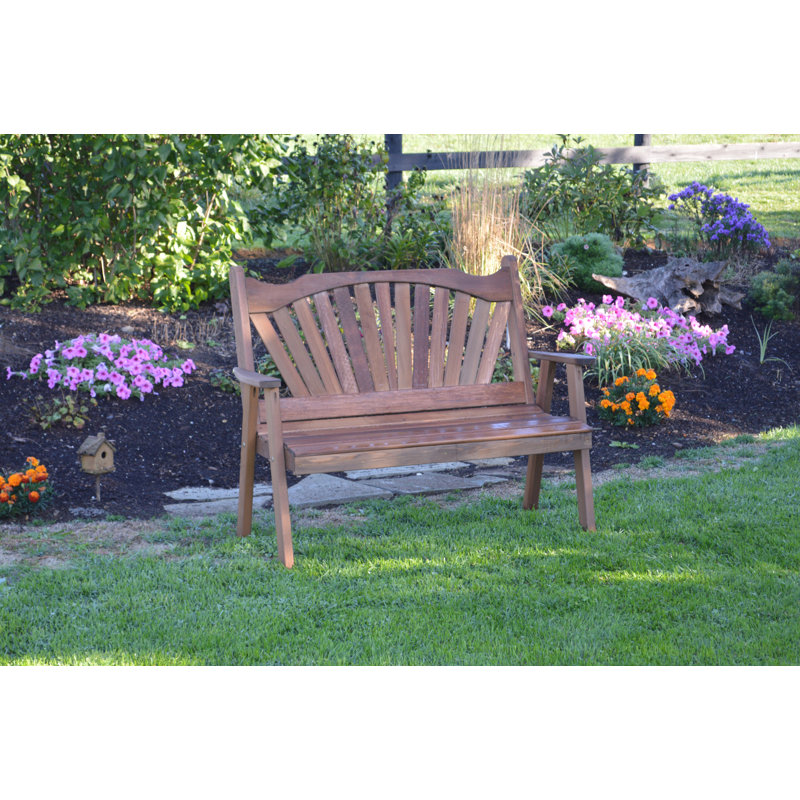 Banc de jardin en cèdre Gause Fanback, Champignon, 5 pi