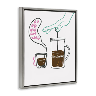  Good Morning Espresso Canvas Wall Art by Marina Astudillo