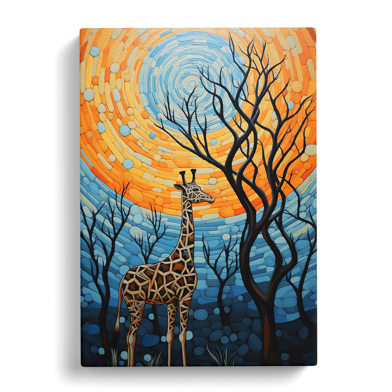 Giraffe Modern - Wrapped Canvas, 76cm H x 50cm W x 3cm D