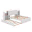 Grand lit plateforme avec rangement et lit gigogne