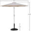 Parasol de patio en tissu / aluminium avec base Chavelle-1843393614-1843393601