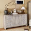 Buffet décoratif 4 portes en bois de style campagnard