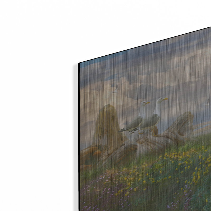 «Beach Lookouts» par Steve Hunziker OOB, H 12 po x l 24 po