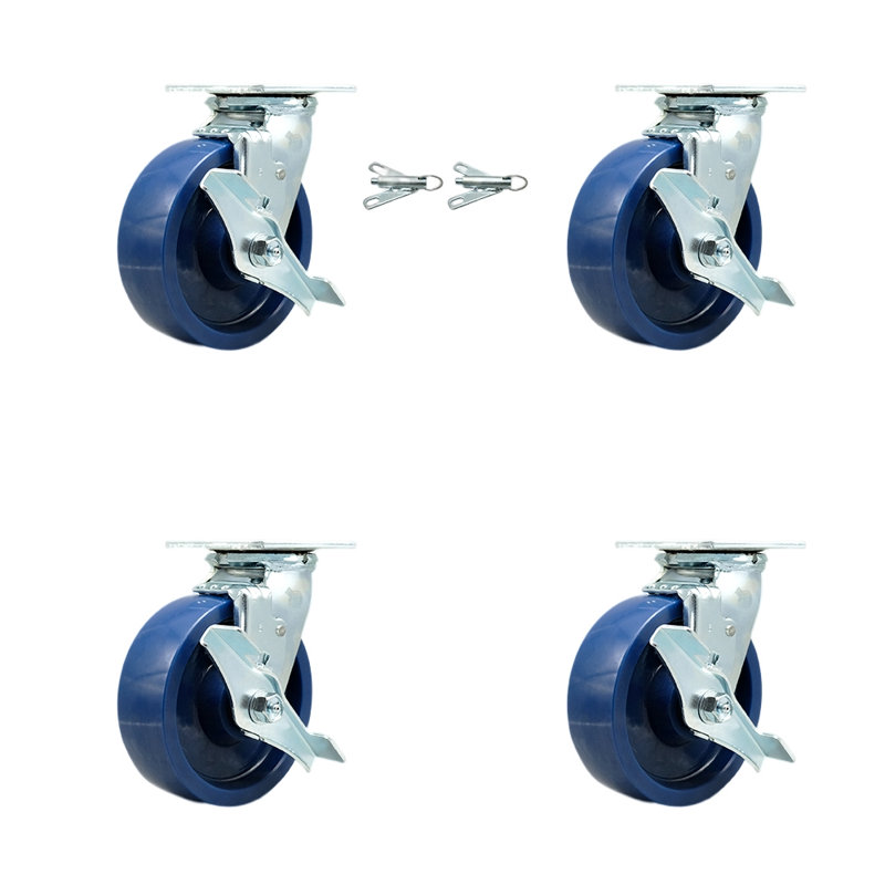 Ensemble de 4 roulettes en polyuréthane