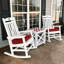 Chaise berçante d'extérieur en plastique surdimensionnée toutes saisons Adirondack-117802449