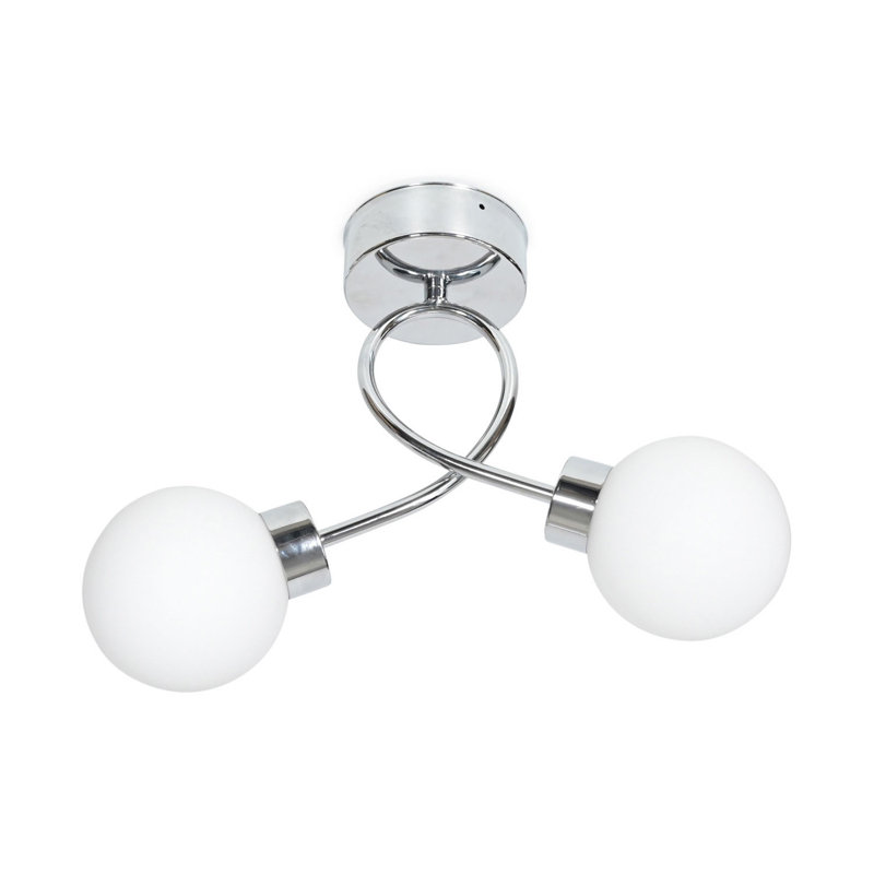 Menthe LED Semi Flush Mount, Yes, Chrome, 6500k