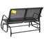 Outdoor Abadie Rocking Metal Bench-112146734