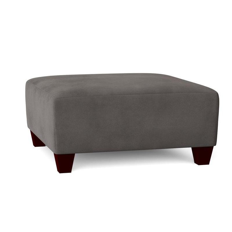 Andrighetti Upholstered Ottoman, Bulldozer Graphite