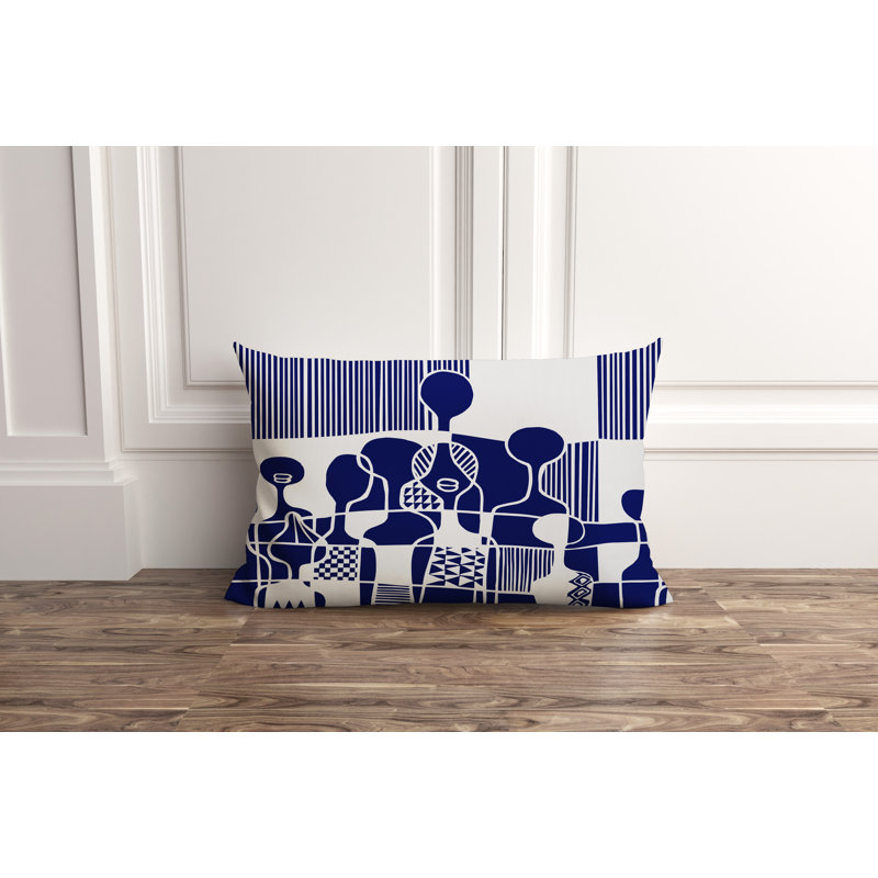 Housse et insert de coussin extérieur Ori, Bleu