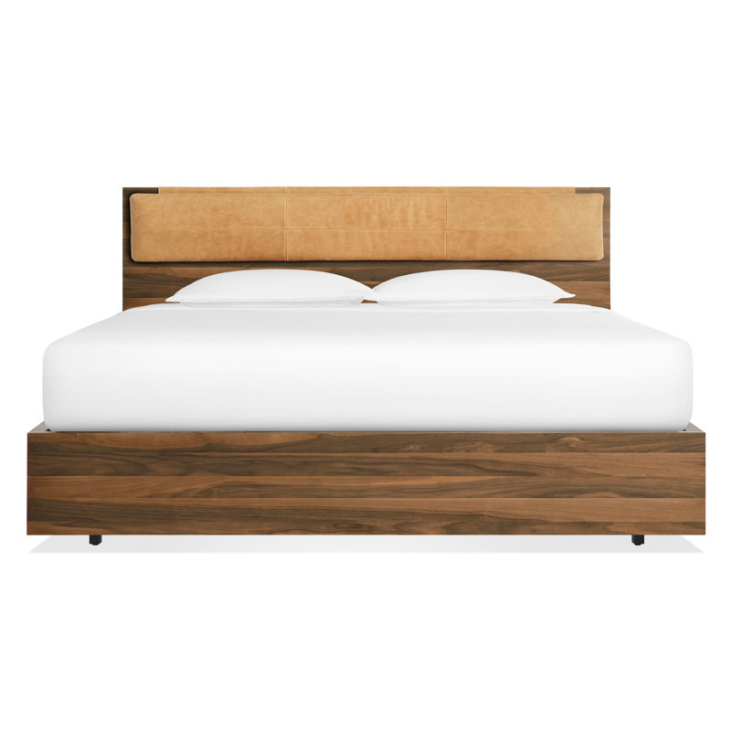 Coussin de tête de lit Homecoming, Très grand, Cuir véritable chameau