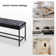Quinlynn Faux Leather Upholstered Bench with Button-tufted Design