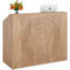 Bureau de réception avec comptoir - Chêne - Bureau moderne de 47 po avec œillets, caisse de vente au détail / hall d'entrée / salon de beauté / bureau personnel