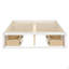 Lit plateforme double avec 6 tiroirs de rangement