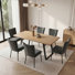 Table de salle à manger extensible avec chaises rembourrées Kincannon