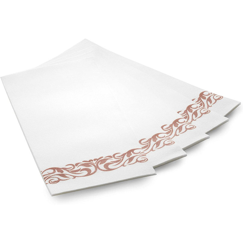 Serviettes de plastique de poids lourd jetables pour invités