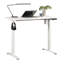 Bureau assis / debout, finition blanche