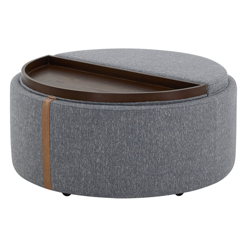 Repose-pieds avec rangement Koehn, Gris