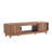 Modern Wood TV Stand with Fluted Rattan Sliding Doors and Open Media Storage-1374645328