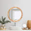 Miroir rond 25 po Boho Chic
