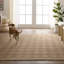 Tapis brun / brun clair en polypropylène tissé à la machine Lorrison-1003812770