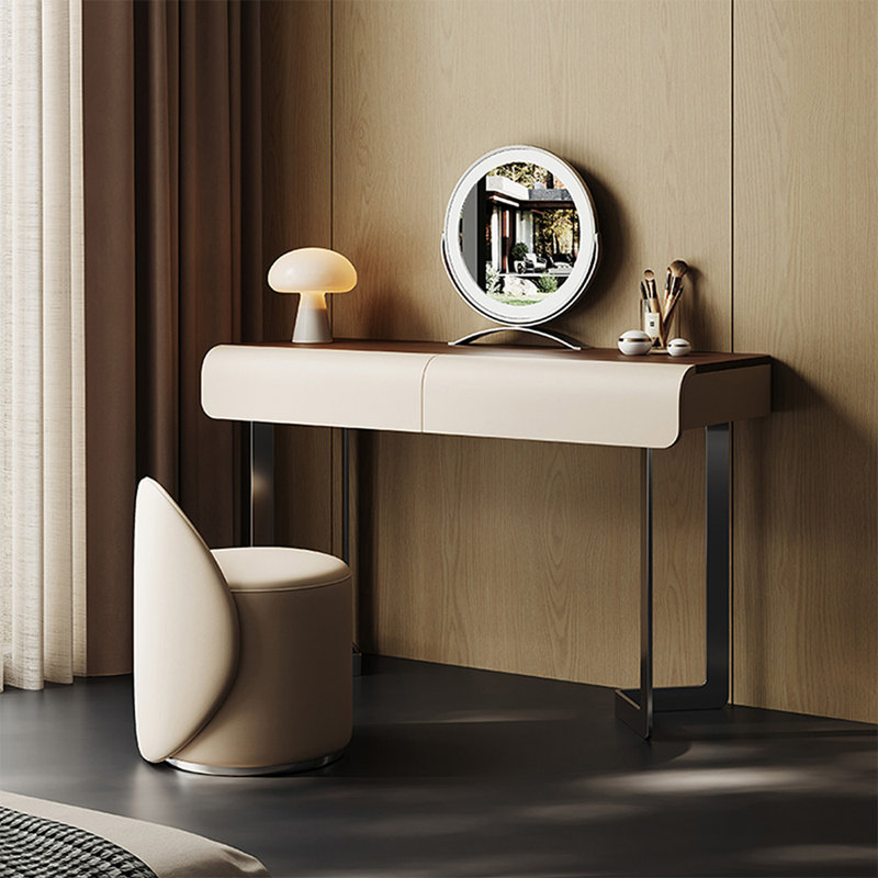 Makeup Vanity with Light mirror,2 drawers,1 chair
