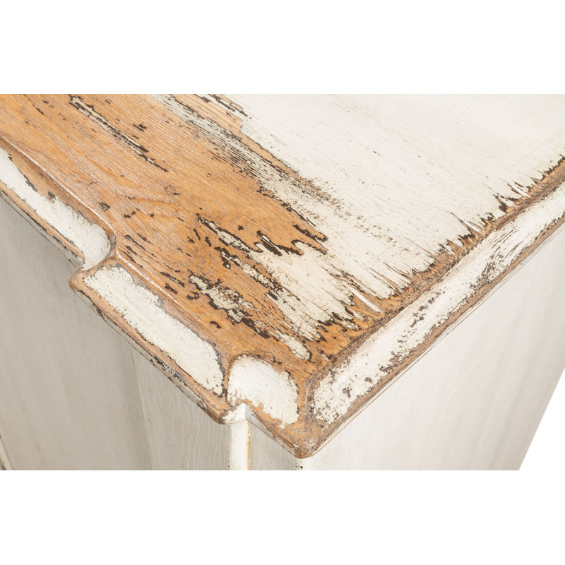 Villefranche Solid Wood Sideboard, Antique White