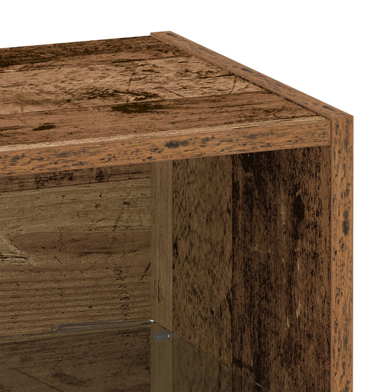 Manufactured Wood Bedside Table, Old Wood