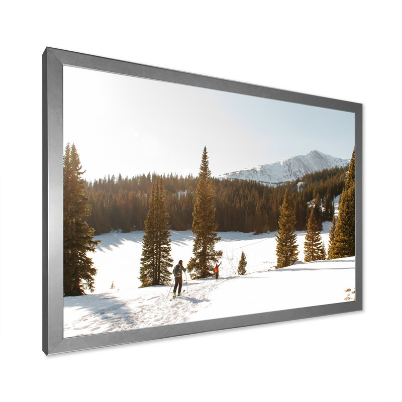 «Winter Alaskan Beauty I» sur toile, H 30 po x l 40 po x P 1,5 po, Cadre photo argenté