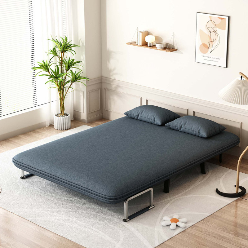 Fauteuil-lit convertible, canapé-lit à trois volets avec dossier et coussin réglables, H 14,2 po x l 39,4 po x P 74,8 po, 2