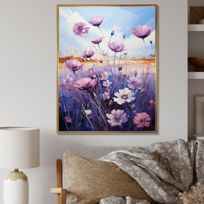 Bleu et mauve, champ de Fauvist II sur toile
