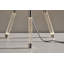 Rurik 24" Brushed Steel/Clear Tripod Table Lamp