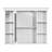 Wall Mounted Bathroom Storage Cabinet With Mirror Door, Modern Bathroom Wall Cabinet With Mirror, Medicine Cabinet With 6 Open Shelves-294504142
