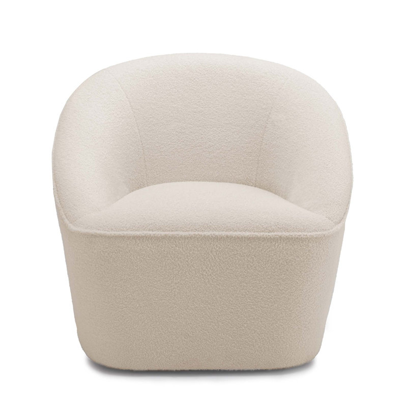 Fauteuil pivotant Anson Boucle