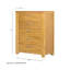 35.4x17.3x44" 5-Drawer Dresser