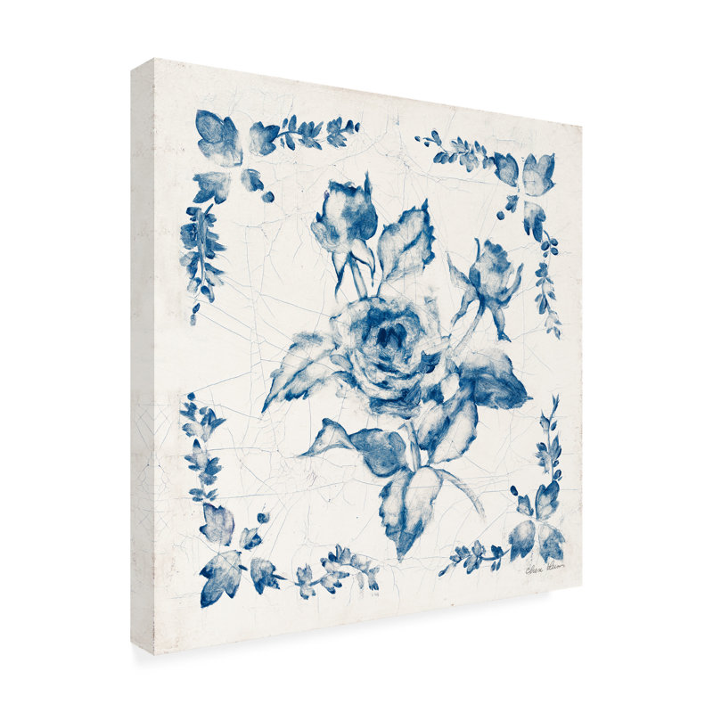 Œuvre d'art sur toile bolaire Cheri Blum, Bleu, H 14 po x l 14 po