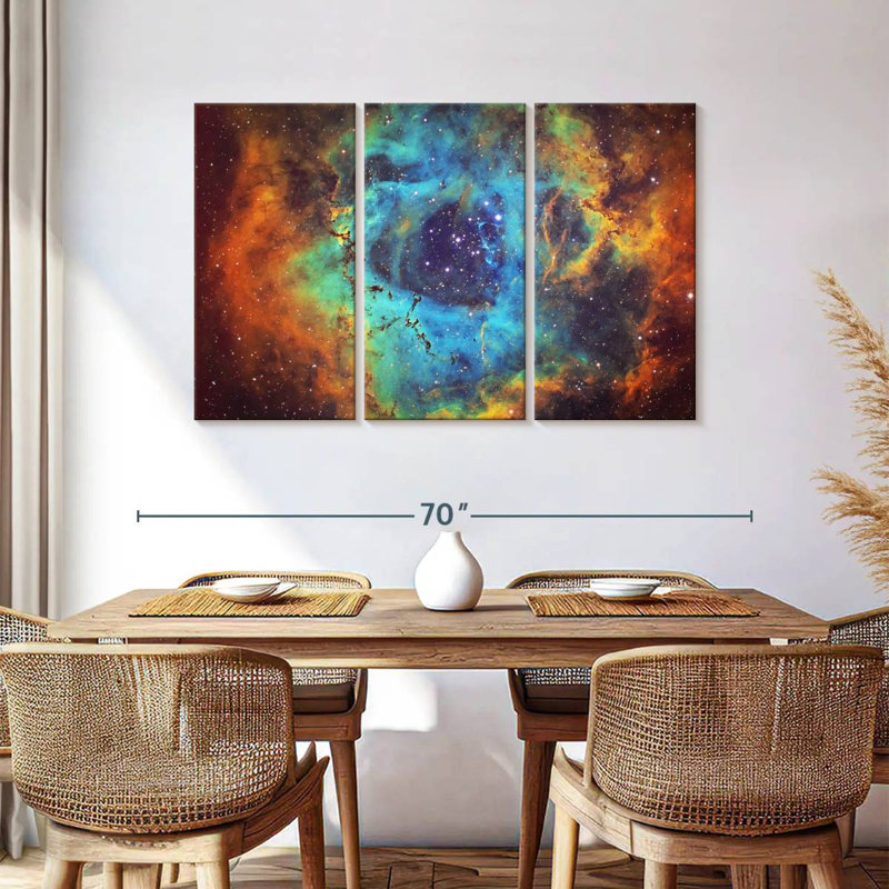 Oberle Cosmic Rosette Nebula, 36" H x 57" W