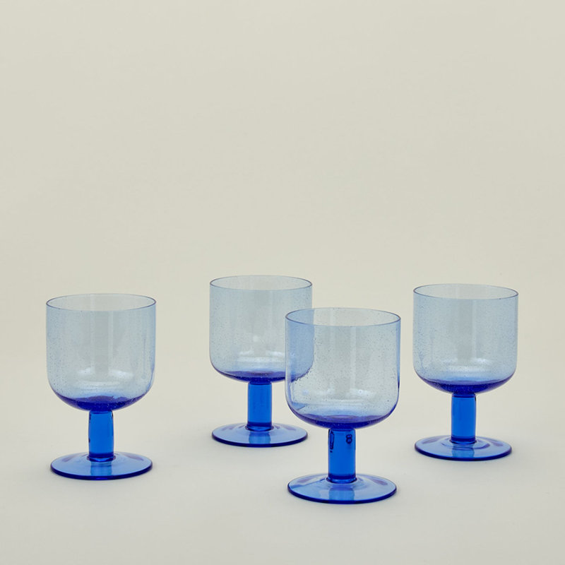 Simple Wine Glass, Blue