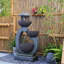 Hand Crafted Weather Resistant Floor Fountain with Light