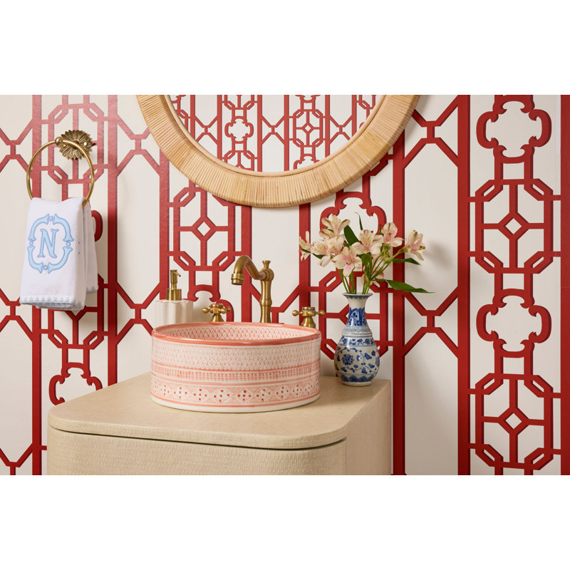 JOANNA FRET WALLCOVERING, Red