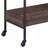 Jerrick Walnut & Black Finish Serving Cart
