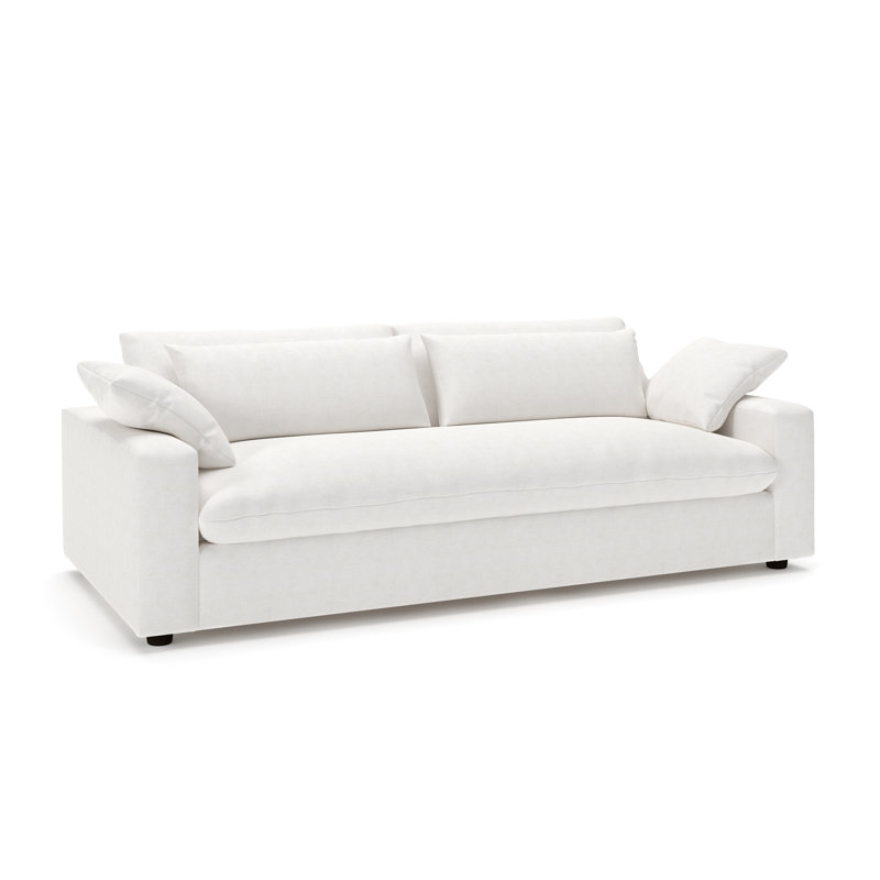 Canapé rembourré Remy, Chenille Crypton® neige Nomad