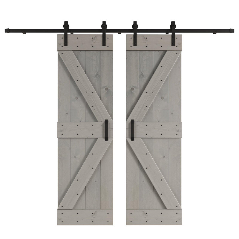 Ensemble de quincaillerie standard pour porte de grange double, 120 po