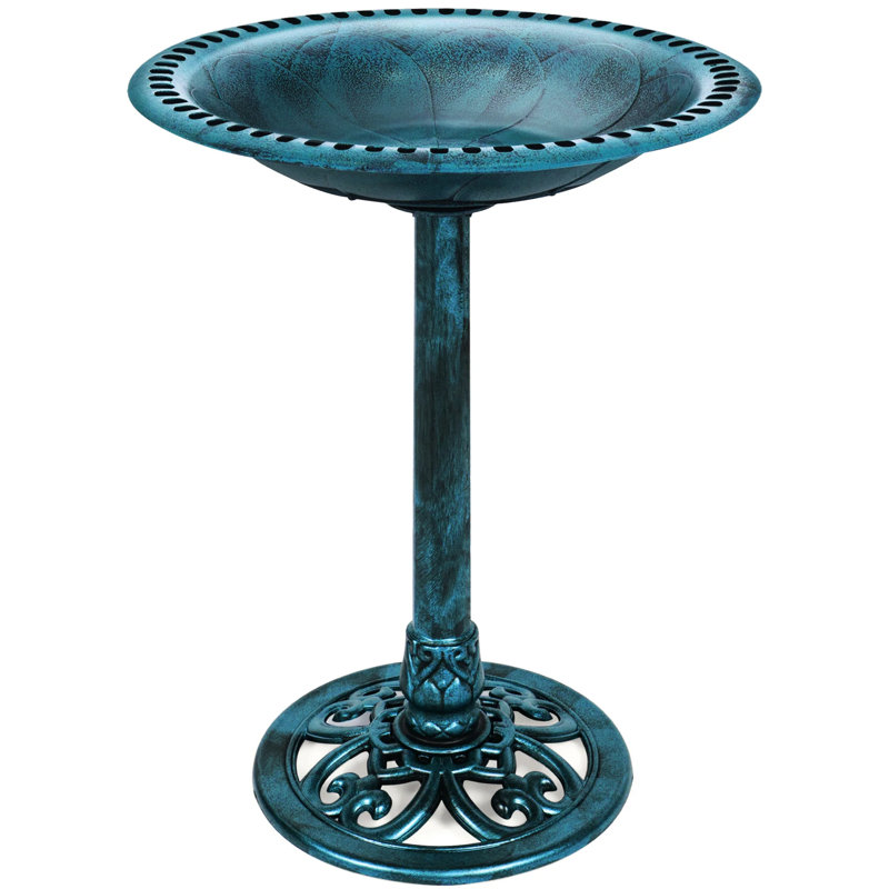 Bird Bath, Peacock Blue