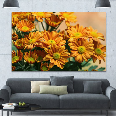 " Bright Yellow Flowers In Garden "