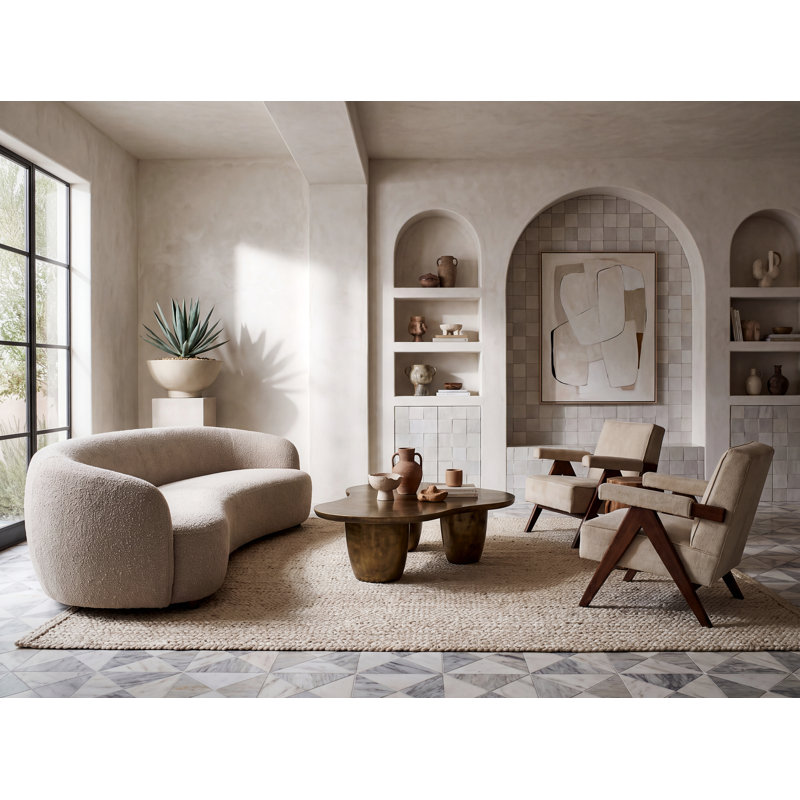 Artesia Flatweave Jute / Sisal Area Rug in Pearl, Ash, Rectangle 10' x 14'